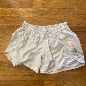 White Lululemon Tracker V Shorts Size 6